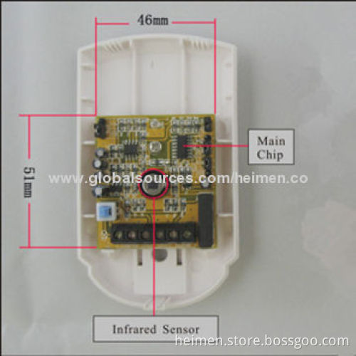 Hot 9-24V DC Wired Wide Angle Intruder Detector, Anti-white Light Interference, Fresnel Lens
